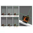 HANDY Lézeres szintező szett - max 15 m - 16 zöld lézer - 3D/360° - 2 akkumulátor, 2 konzol, szemüveg 10058