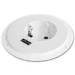 Delight Rejtett - beépíthető konnektor + USB - fehér 20461WH