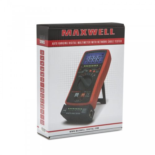 MAXWELL Digitális multiméter automata kábeltesztelővel 25334