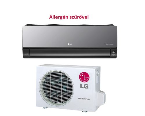 LG  ART COOL Mirror AC12BK oldalfali monosplit klíma 3,5kW 