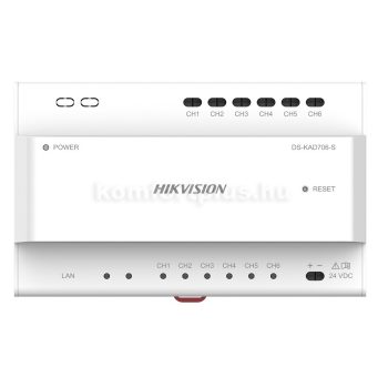   Hikvision DS-KAD706-S Disztribútor egység 2 vezetékes IP kaputelefon-rendszerhez