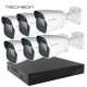 Techson Dark pro silver 6 kamerás szett