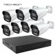 Techson Night plus silver 7 kamerás szett