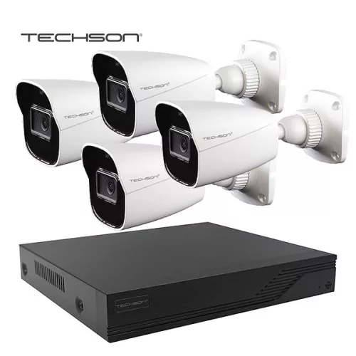 Techson Night warrior silver 4 kamerás szett