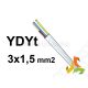 YDYt-3x15-mm2-CYMY-falvezetek-REZ-/vaghato/