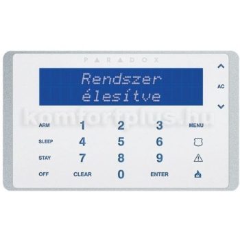 Paradox K656W érintőgombos LCD kezelő
